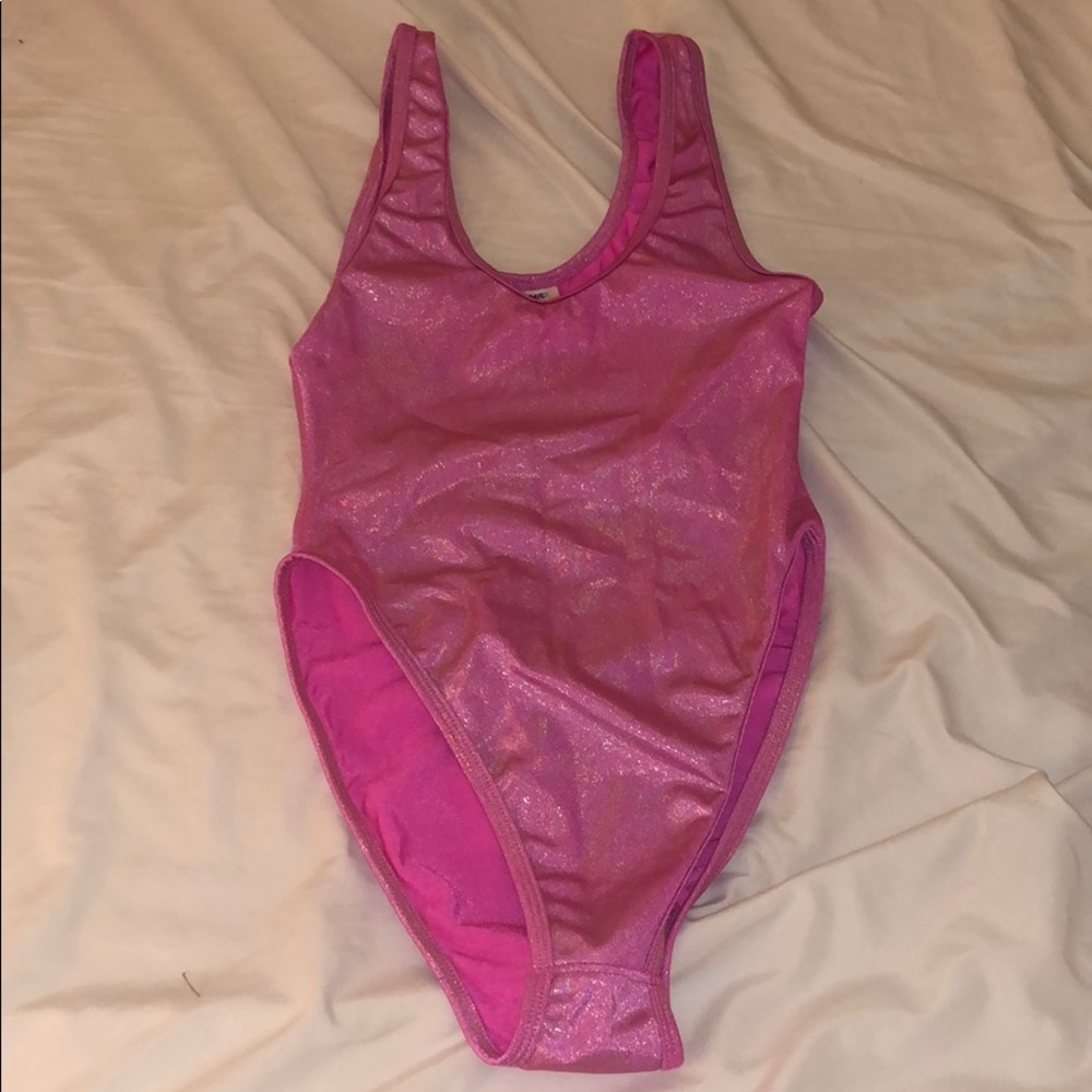 Pink Shiny Body Suit M/L